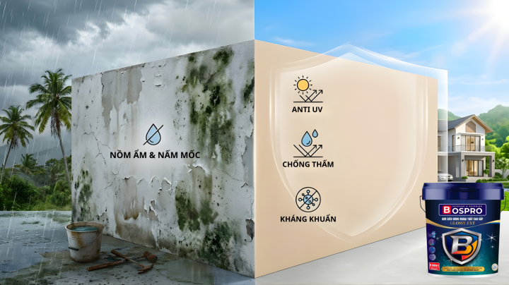 SƠN BOSPRO: GIẢI PHÁP ĐỘT PHÁ CHỐNG CHỊU KHÍ HẬU KHẮC NGHIỆT TẠI VIỆT NAM